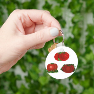 Antike rote reife Tomaten Lebensmittel, Obst, Gemü Schlüsselanhänger
