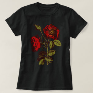 Antike Rote Rose T-Shirt
