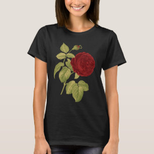 Antike Rote Rose T-Shirt