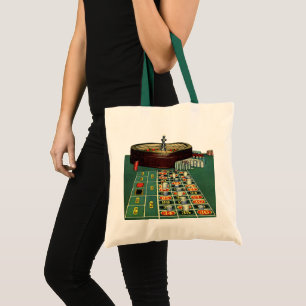 Antike Roulette-Tisch-Casino-Spiel, Glücksspiel-Ch Tragetasche