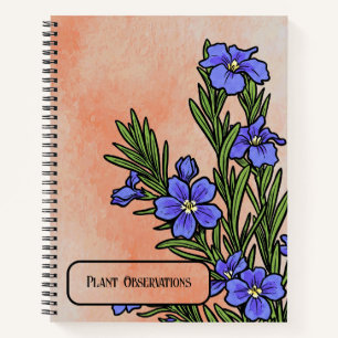 Antike Royalblaue Dampiera Notizbuch