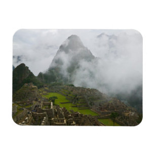 Antike Ruinen von Machu Picchu mit Anden Magnet