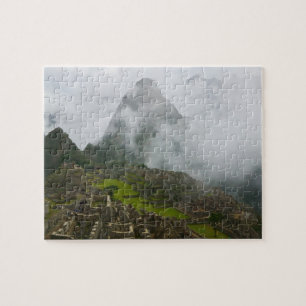 Antike Ruinen von Machu Picchu mit Anden Puzzle