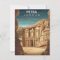 Antike Ruinen von Petra Jordanien Vintage