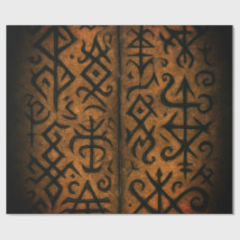 Antike Runen und mystische Symbole Geschenkpapier