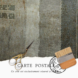 Antike rustikale graue distressed Textur Decoupage Seidenpapier
