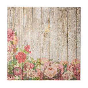 Antike Rustikale Romantische Rosen Holz Fliese