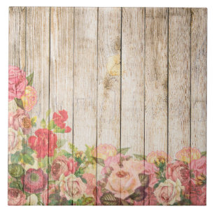 Antike Rustikale Romantische Rosen Holz Fliese