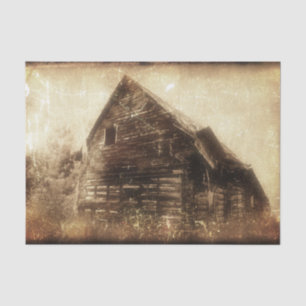 Antike rustikale Scheune Sepia Land Textur Seidenpapier