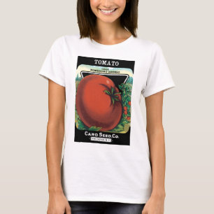 Antike Samenpaket-Label-Kunst, Tomate Pomodoro T-Shirt
