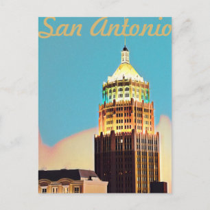 Antike San Antonio Reise-Postkarte Postkarte
