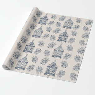 Antike Schmetterlinge und Flora Geschenkpapier