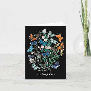 Antike Schmetterlinge und Motten farbenfroh Einladung