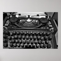 Antike Schreibmaschine, die im Korrespondenzverkeh