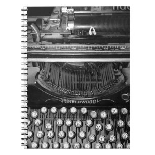 Antike Schreibmaschine Notizblock