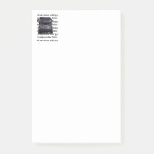 Antike Schreibmaschine Post-it Klebezettel