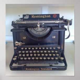 antike Schreibmaschine Poster