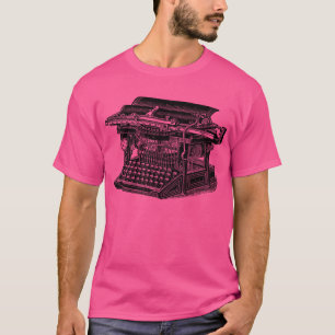 Antike Schreibmaschine - Schwarz T-Shirt