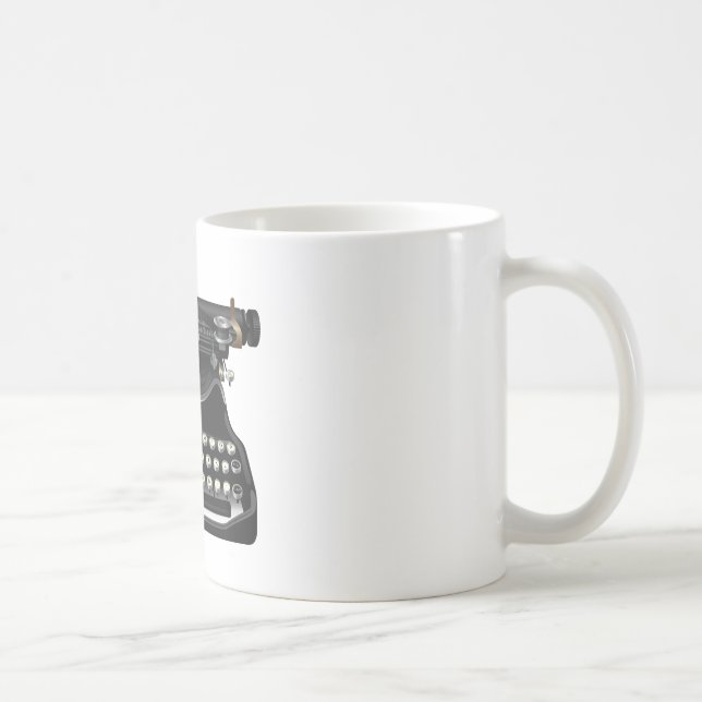 Antike Schreibmaschine Tasse (Rechts)