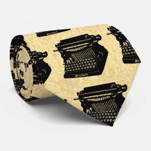 Antike Schreibmaschine Vintage-Muster Krawatte