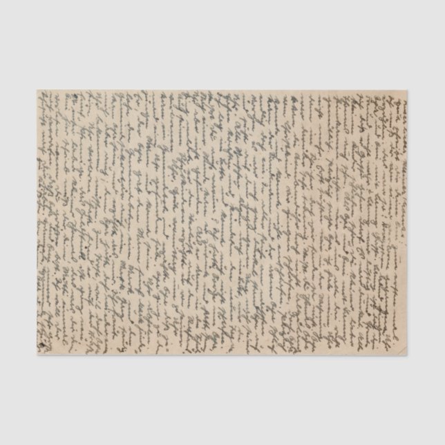 Antike Schriftwörter Vintag gestört Seidenpapier (Vorderseite)