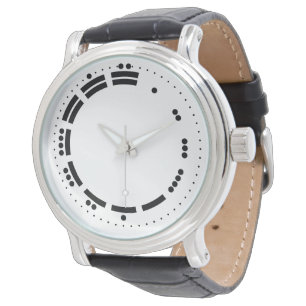 Antike Schwarz-Weiß-Mayaziffern Vektorgrafik Armbanduhr