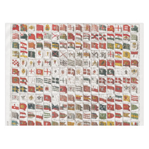 Antike Seefahnen der Welt Poster Tischdecke