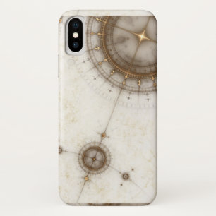 Antike Seekarte, Grunge iPhone X Hülle