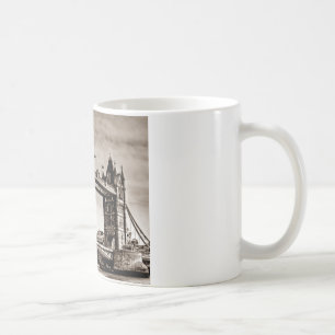 Antike Sepia London Tower Bridge Tasse