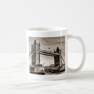 Antike Sepia London Tower Bridge Tasse