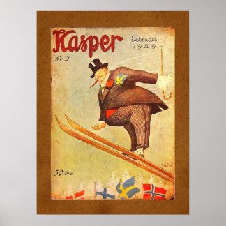 Antike skandinavische Zigarrenwerbung Poster