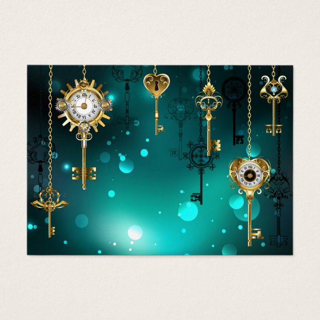 Antike Skeleton Keys on Green Background (Vorderseite)