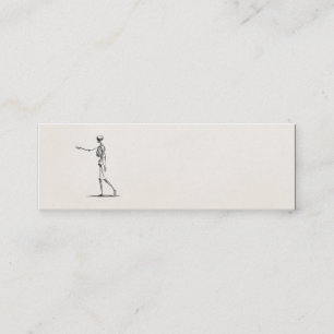 Antike Skelette Anatomie Skelette aus dem 19. Jahr Mini Visitenkarte