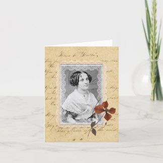 Antike Skript-u. Spitze-kundenspezifische Karte