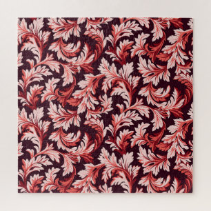Antike Spiral Barockblätter, strukturiert. Puzzle