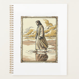Antike spirituelle Wasserwanderungsgravur Planer