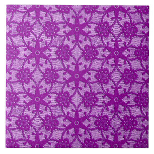 Antike Spitze - Amethyst lila Fliese