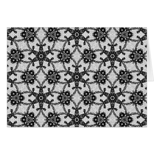 Antike Spitze - schwarz und weiß (Vorderseite (Horizontal))