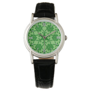 Antike Spitzen - smaragdgrün und lilgrün Armbanduhr