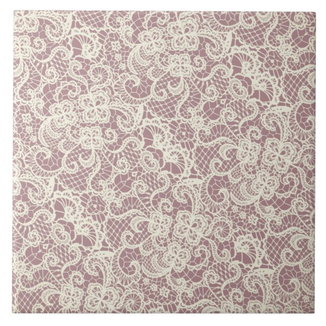 Antike Spitzenteile Fliese (Vorderseite)