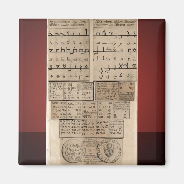 Antike Sprachen Magnet (Vorne)