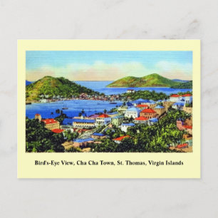 Antike St. Thomas Jungferninseln Postkarte