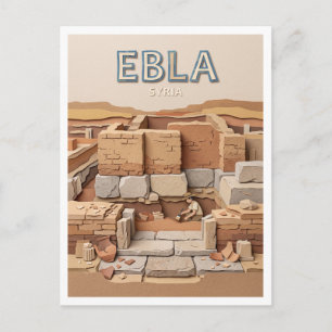 Antike Stadt Ebla Tell Mardikh Syrien Postkarte