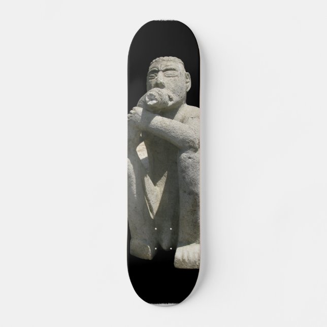 Antike Statue Costa Rica Skateboard (Vorderseite)