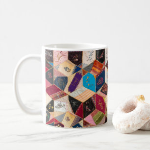 Antike Steppdecken-Muster-Tasse Kaffeetasse