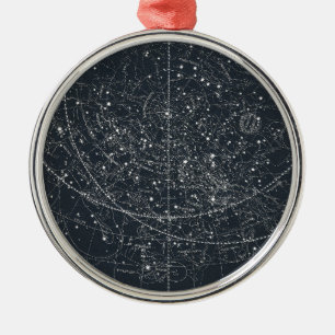 Antike Sternenkarte Ornament Aus Metall