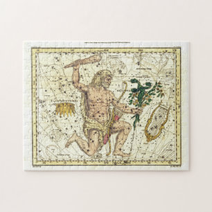 Antike Sternkarte Sternbild Herkules Puzzle
