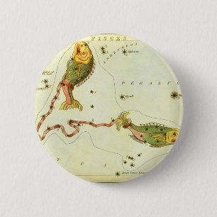 Antike Sternzeichen Astrologie Fische Konstellatio Button