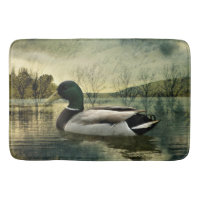 Antike Stockente verwitterte Postkarte
