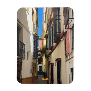 Antike Straße in Sevilla, Spanien, Reise Magnet